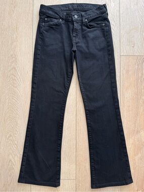 Seven For All Mankind Black Bootcut Jeans (Pre-Hemmed 🧵)